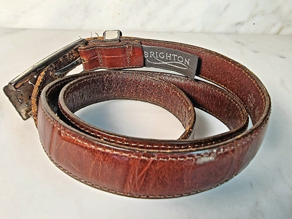 Vintage Leather Brighton Belt Western