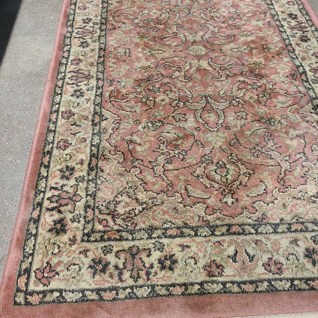 Vintage Small Area Rug Dusty Rose