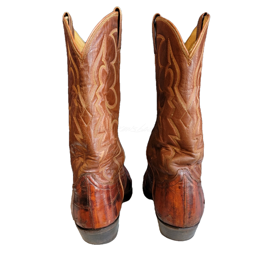 Tony lama cognac vintage 2025 ostrich boots