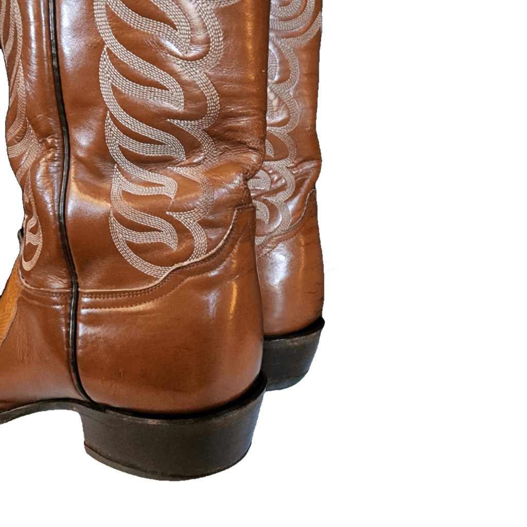 Vintage Tony Lama Tan Teju Lizard Boots - M 8.5 / W 10 Western Boot