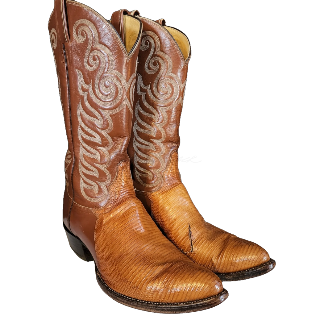 Tony lama lizard boots pointed toe outlet