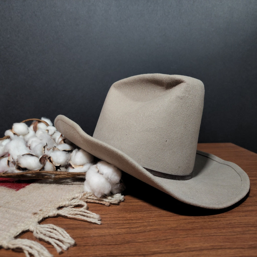 Wh12 Western Hats - Wichita Grey 6 1/2 Vintage Hat