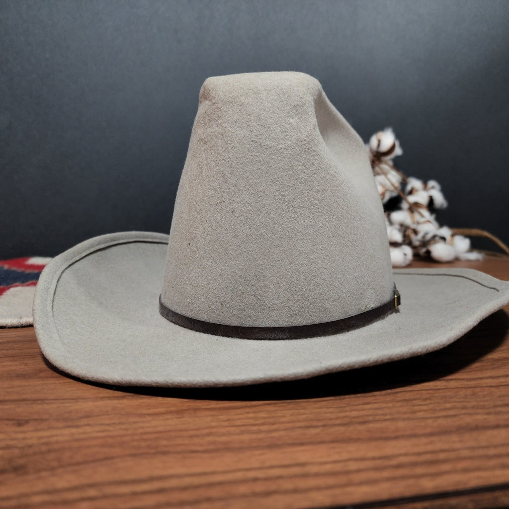Wh12 Western Hats - Wichita Grey 6 1/2 Vintage Hat