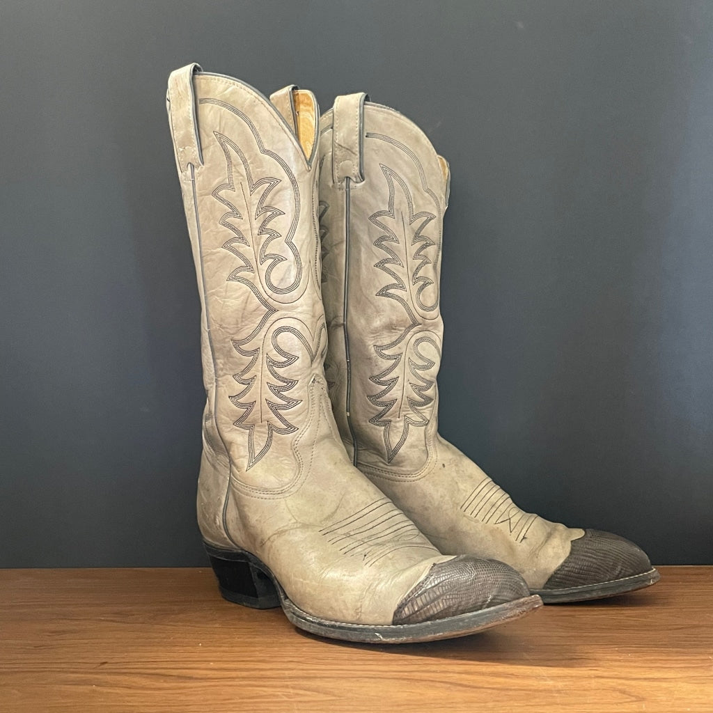 Vintage Western Imperial Taupe Boots Size M9 D W10.5 Boot