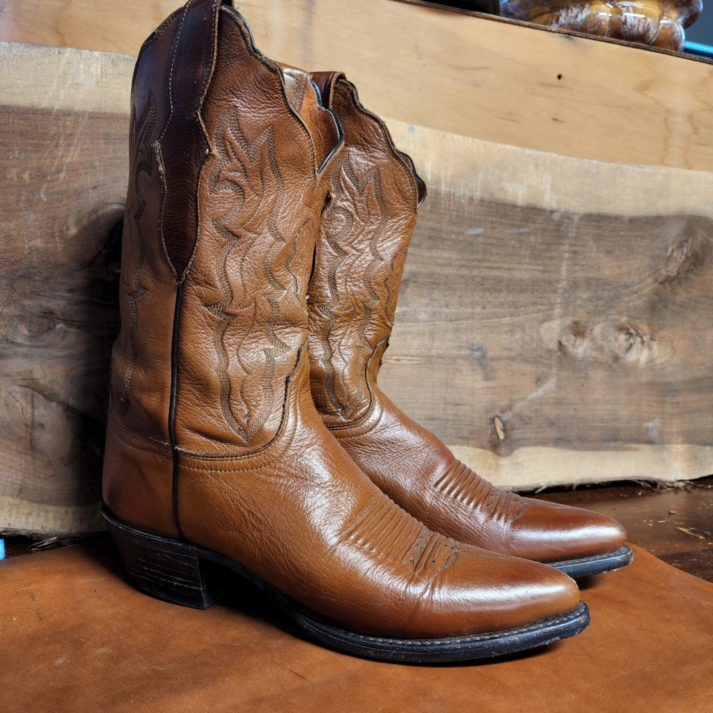 Vintage Western Lucchese 2000 Brown Boots Size 8 Boot