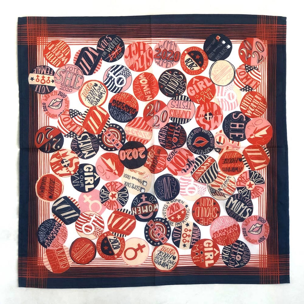 Votes For Women Feminist Handmade Bandana Default Accessories