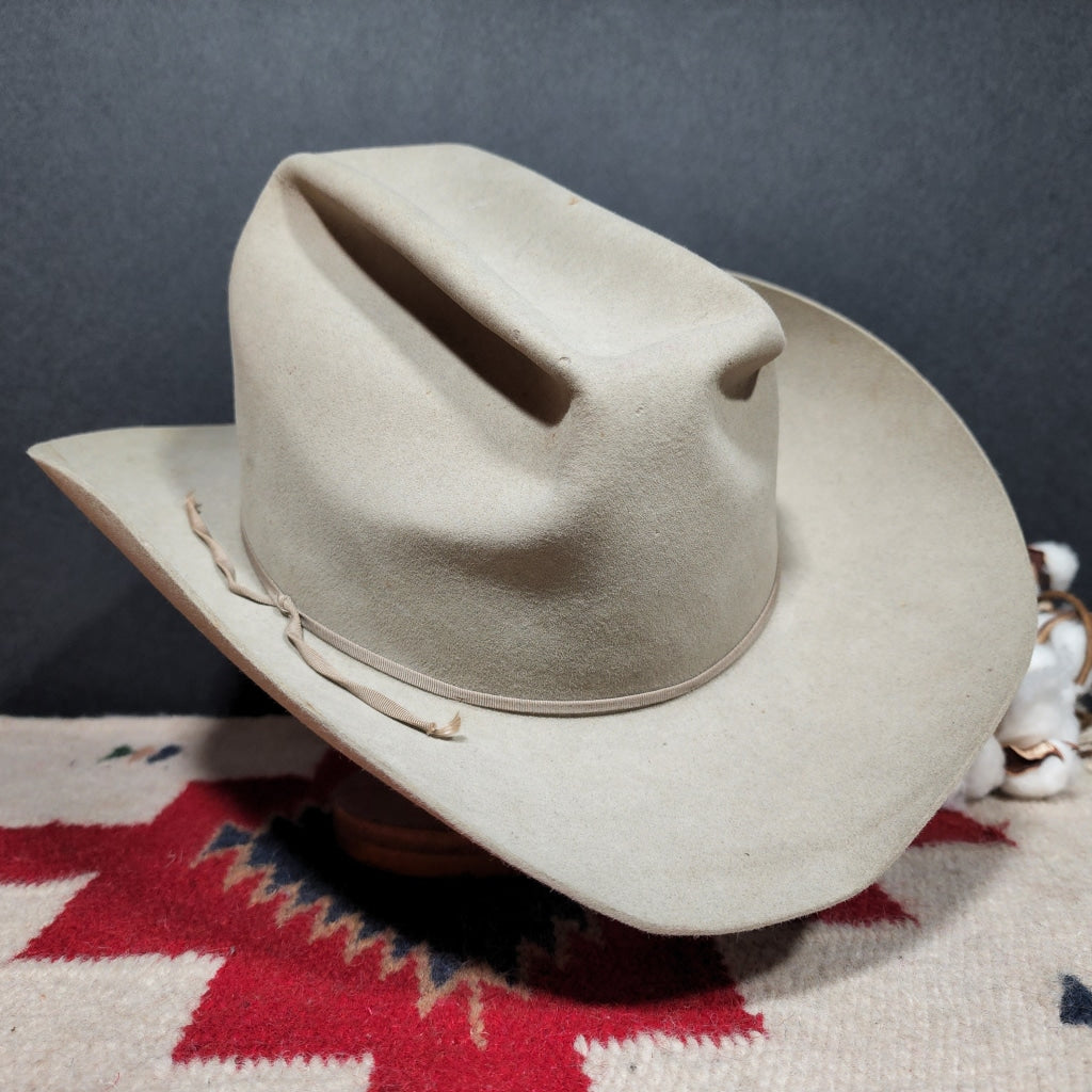 Wh11 Western Hats - Brand Silver Sand 7 1/4 Vintage Hat