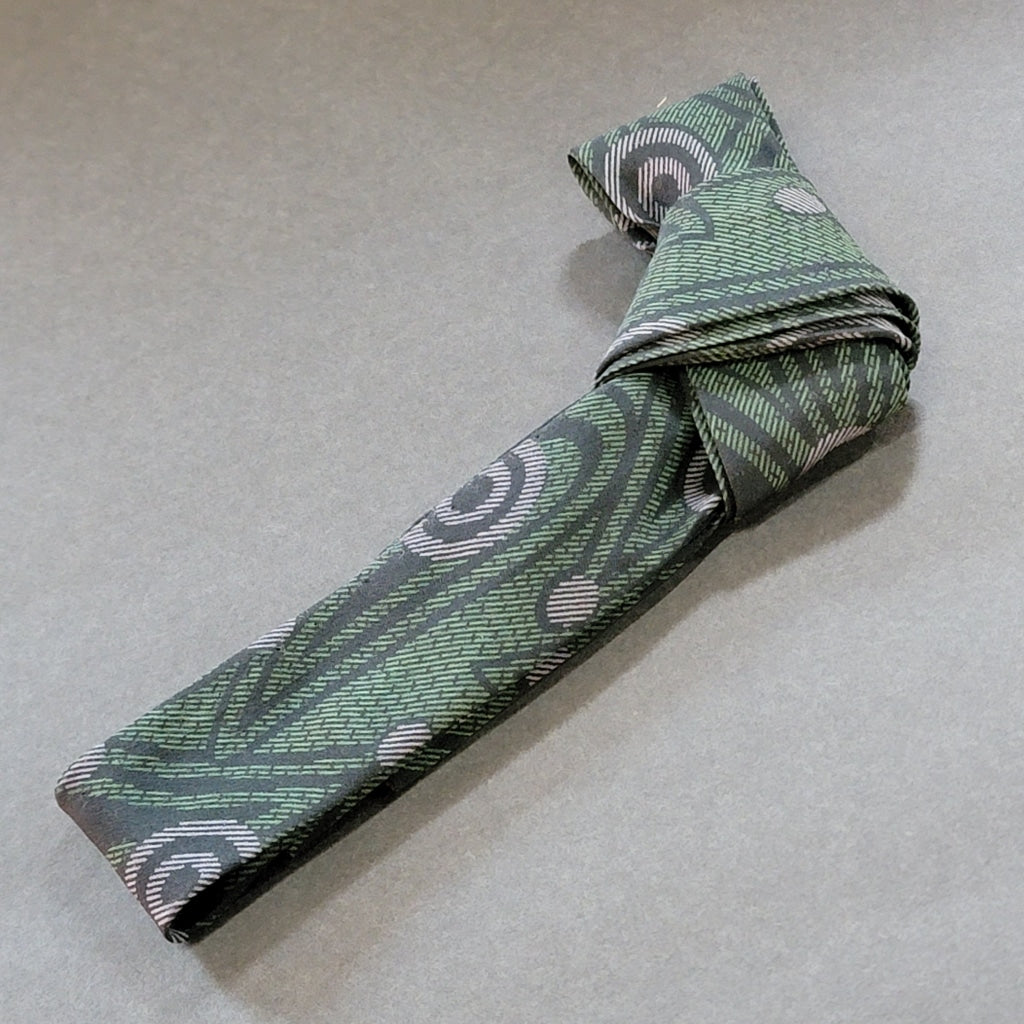 Western Neck Tie - Created From Vintage Silk Ties