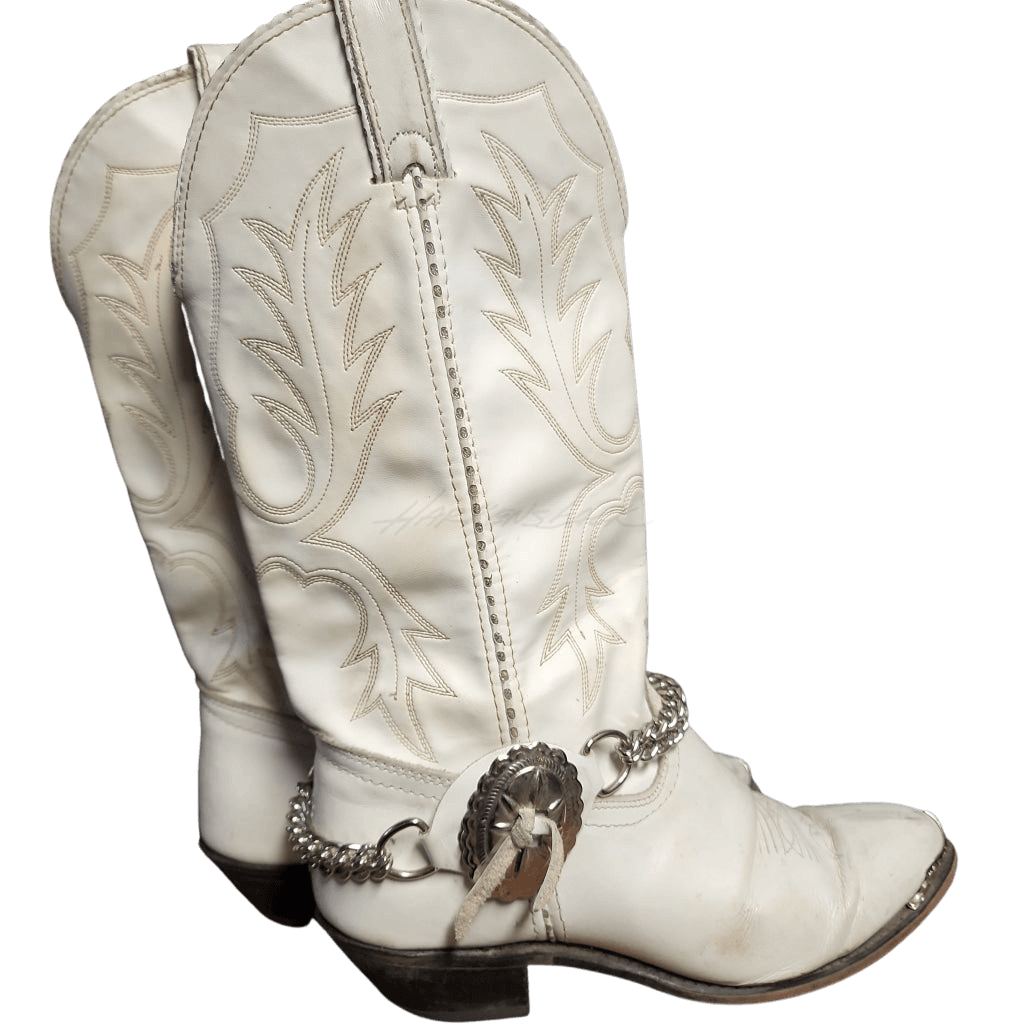 White Rodeo Drive Western Boots W 9 Vintage Boot